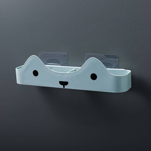 (a-BL) Foldable Shoes Rack Wall Mounted Shoes Hanger Bathroom Self Adhesive Slipper Shelf Shoes Hanging Holder Shoe Bathroom Organizers
