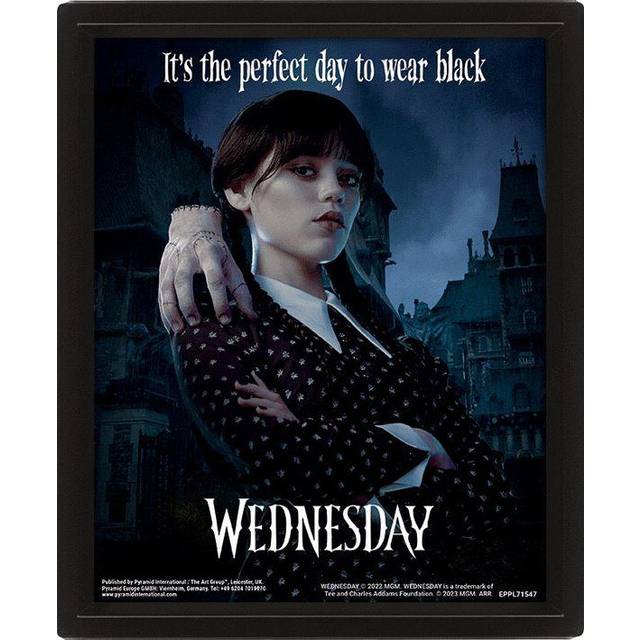 Wednesday It´s The Perfect Day To Wear Black 3D Poster