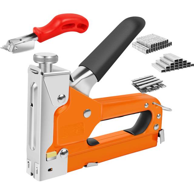 Staple Gun with 3000 Staples 3 in 1 Upholstery Stapler with Remover for Fixing Material, Decoration DIY, Carpentry, Furniture