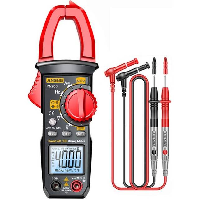 ANENG PN200 AC/DC Measurement High Precision Multifunctional Clamp Meter(Red)