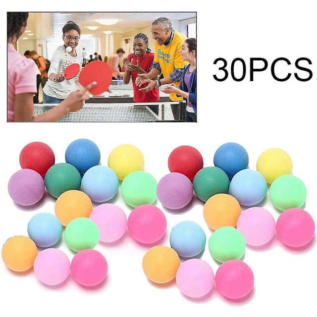 (As show, One size) 30Pcs/Pack Colored Pong Balls 40Mm Entertainment Table Tennis Balls