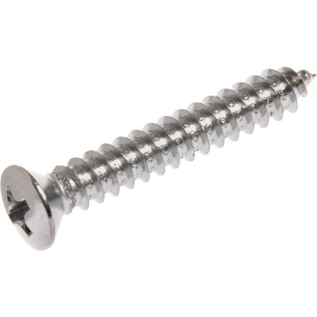 The Hillman Group 44918 8 x 3/4-Inch Jackson Head Trim Screw  Chrome  30-Pack