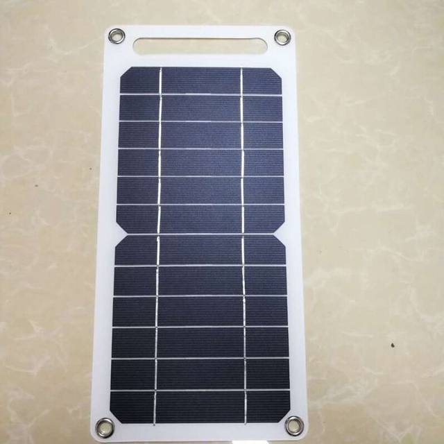 (Dark Grey) Foldable Outdoor Camping Portable Solar Charger Power Bank Battery Mobile Phone Charging Solar Panel