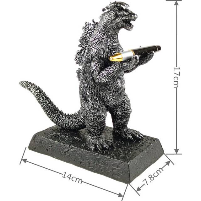 (With Pen) Knight Pen Holder Executive Soldier Figurine Pencil Stand for Office Accessories