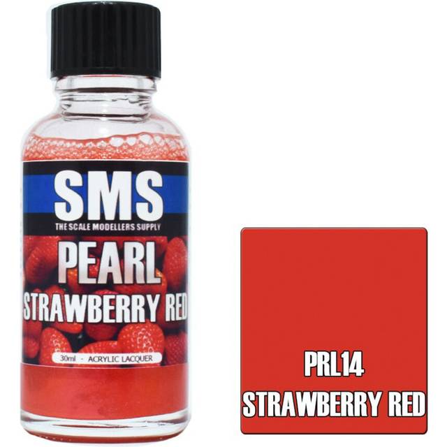 SMS PRL14 Pearl STRAWBERRY RED 30ml Acrylic Lacquer