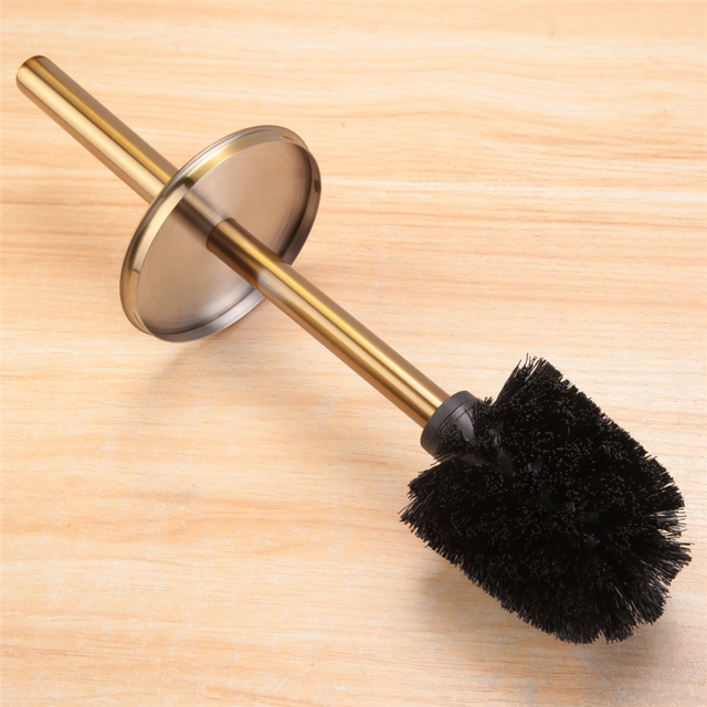 Gold Long Handle Toilet Brush Bathroom Cleaning Kit Tool Accessories