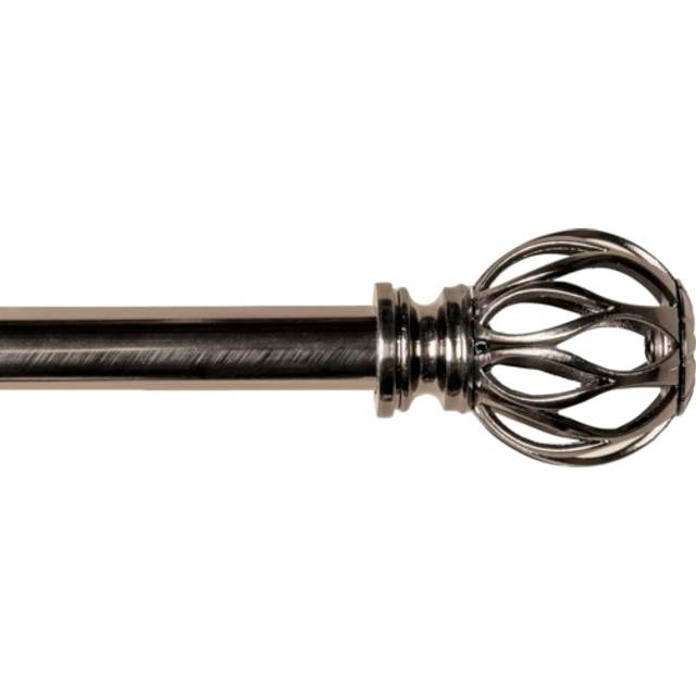 Ellen Gardinstång Svart Nickel