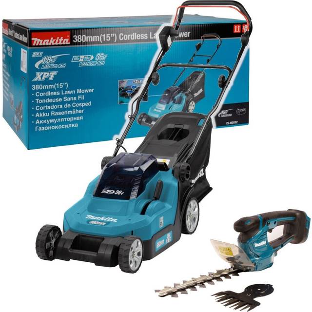 Makita - DLM382Z 18v / 36v lxt Cordless Battery Lawn Mower + Hedge Cutter Bare