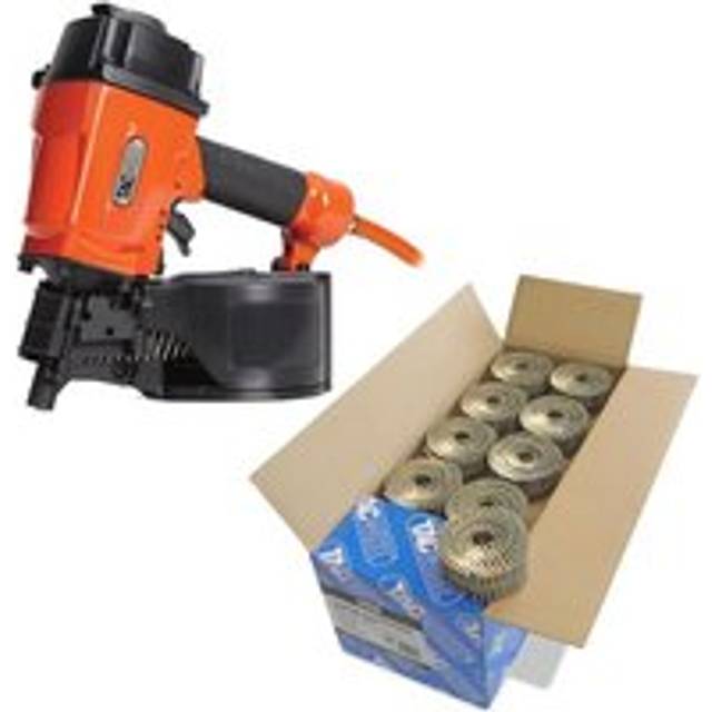 Tacwise - GCN57P Nailer 57mm Air Nail Gun + 14,400 2.1 x 45mm Galvanised Coil Nail