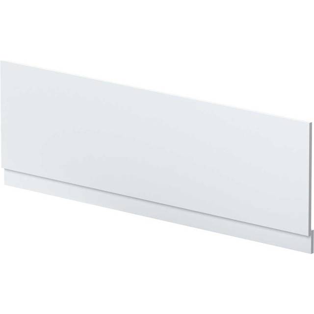 Nuie Bath Front Panel with Plinth | Satin White | MDF | 1700mm