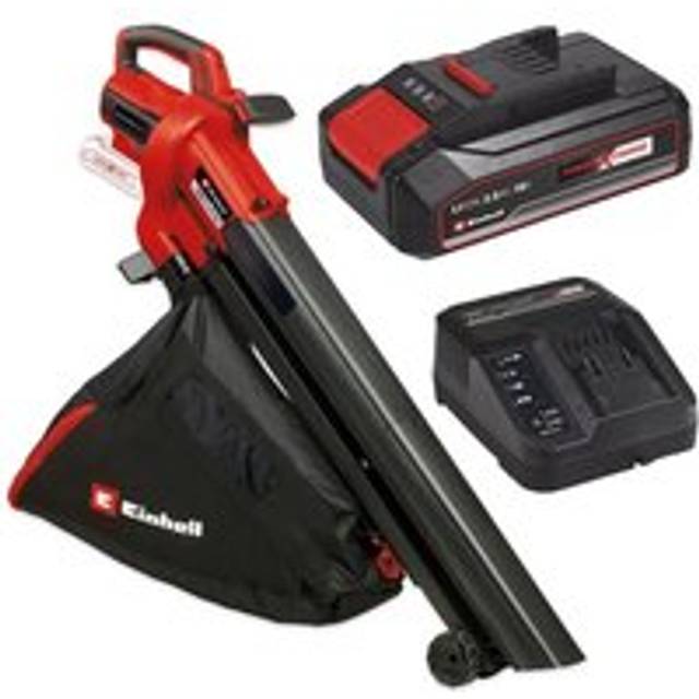 Einhell 3433625 18v brushless vspeed blower vacuum leaf bag + 2.5ah battery kit