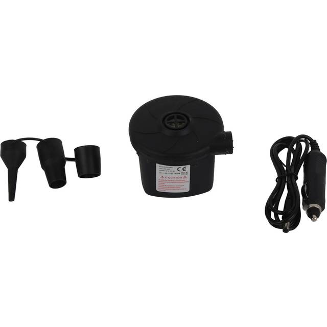 Electric Air Pump DC12V Home Inflate Deflate Pumps Inflator Electropump For Air Mattress Air Bed svart
