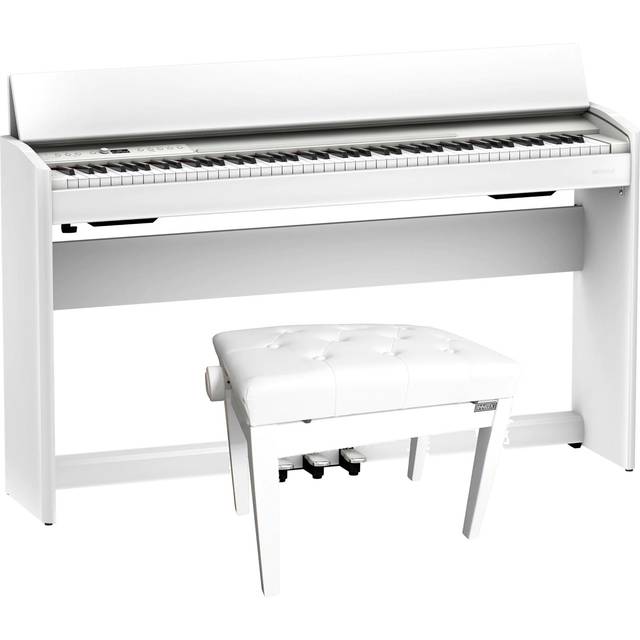 Roland F701-WH White Digital Piano with Bench