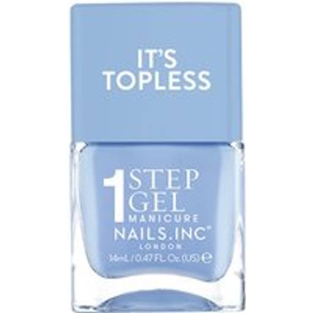 Nails Inc Kim 1-Step Gel It's Topless Nail Polish - Sky Blue Crème