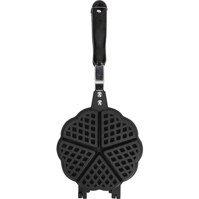 5.9in Waffle Maker Pan Aluminum Alloy Plastic Easy To Clean Mini Waffle Maker for Waffles Sandwich L