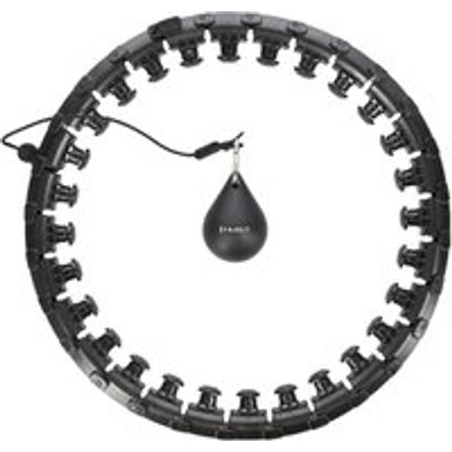 HMS HHW12 Plus Size Hula Hop Sort Med Faner Og Vægt