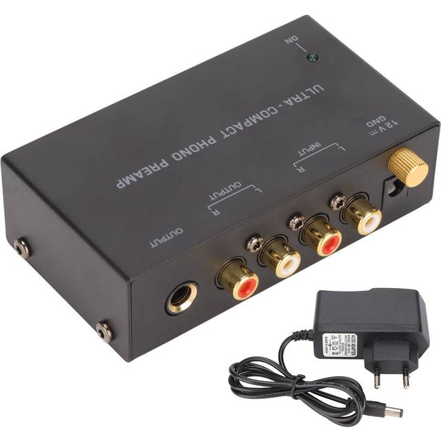 PP400 Phono Turntable Preamp Stereo RCA Input RCA Output Record Player Amplifier with Independent