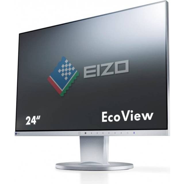 Eizo FlexScan EV2450-GY LED grau 24 Zoll Full HD 1920x1080 HDMI DisplayPort VGA DVI Höhenverstellbar