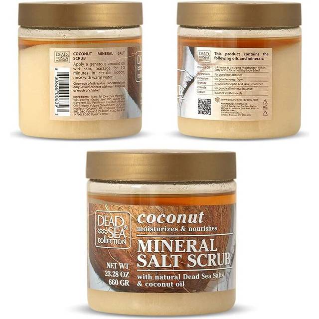 Dead Sea Collection Coconut Salt Scrub With Natural Dead Sea Minerals 23.28 OZ / 660 GR