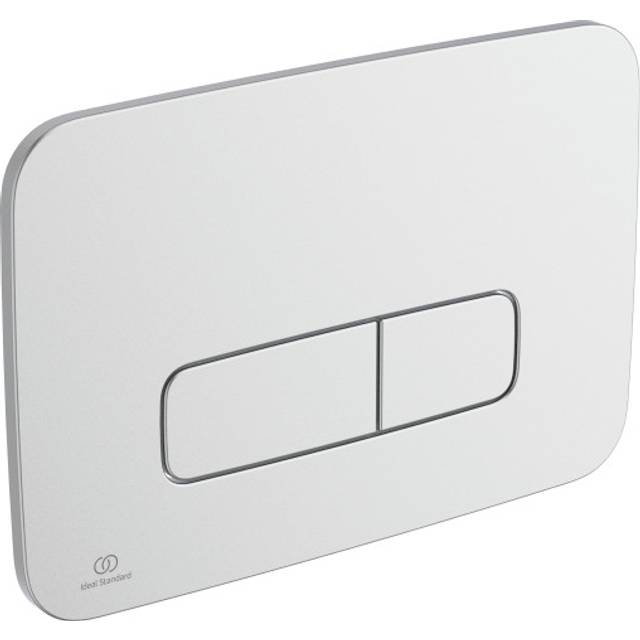 Ideal Standard Oleas M3 Mechanical Dual Flushplate, Brushed Chrome