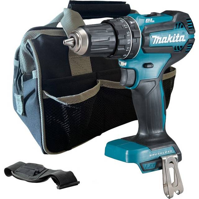 Makita - DHP485Z 18V lxt Lithium Ion Brushless Combi Hammer Drill Bare + Tool Bag