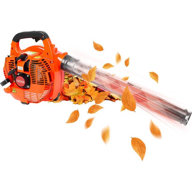 Gas Powered Leaf Blower 2-Stroke Engine 25.4CC 275.45CFM Air Volume 0.65L Oil Tank Handheld Blower orange