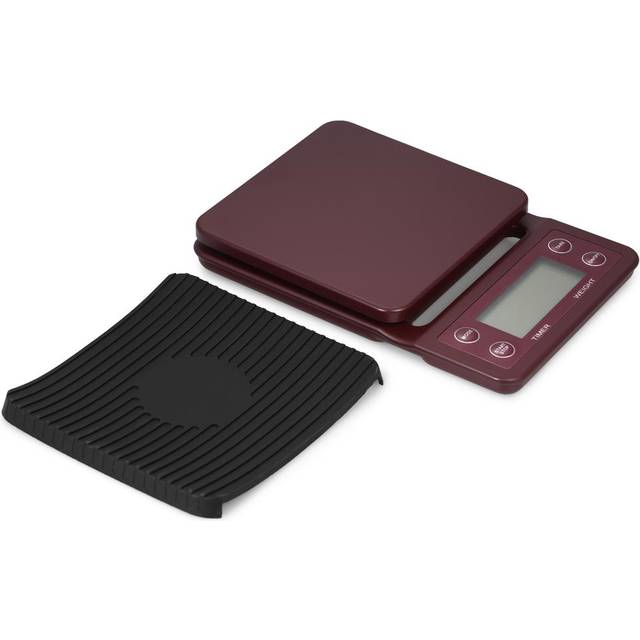 5kg/0.5g Coffee Drip Scale Accurate Electric Kitchen Scale with Large Clear LCD Display Coffee Scale black