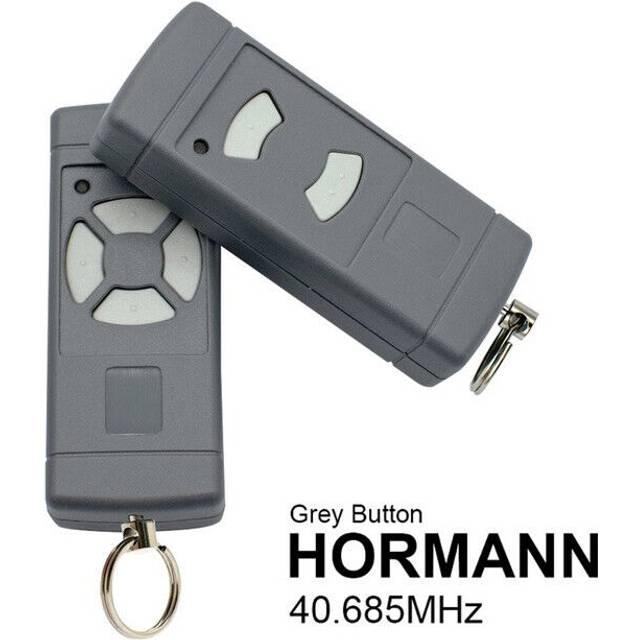 Hormann garage door zapper remote control key ring 40.685mhz grey buttons