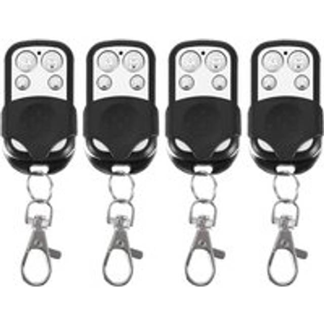 Cyslmuk - 4 Universal Remote Controls, Clone Electric Garage Door Opener, 433MHz Replacement Remote Control, Four Button Garage Door Remote Control,