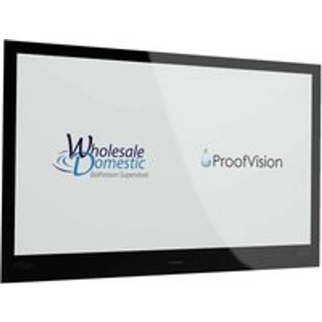 ProofVision Premium 43" Waterproof Bathroom Smart Television | Black | Glass | 1031mm x 661mm x 57mm