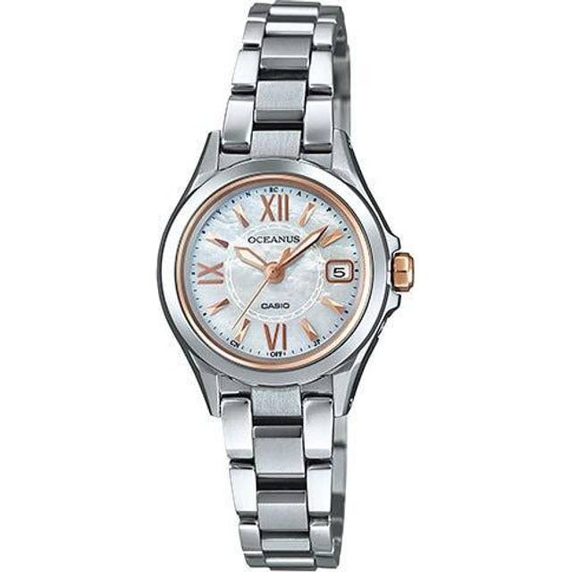 CASIO OCEANUS OCW-70PJ-7A2JF [OCEANUS 3 hands model Radio Wave Solar Women's] Round Watch Silver
