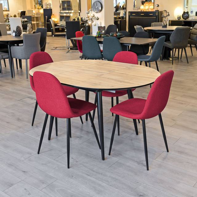 Thornton 4 Person Butterfly Leaf Dining Set Simone - Oak (4)