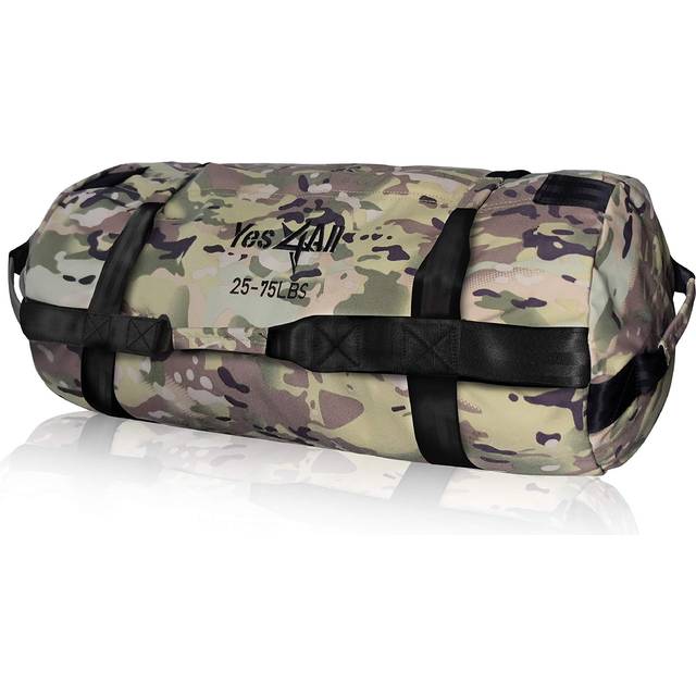 Yes4All Workout Sandbags  Heavy Duty Sandbags for Fitness  Conditioning  MMA & Combat Sports - Camouflage - M