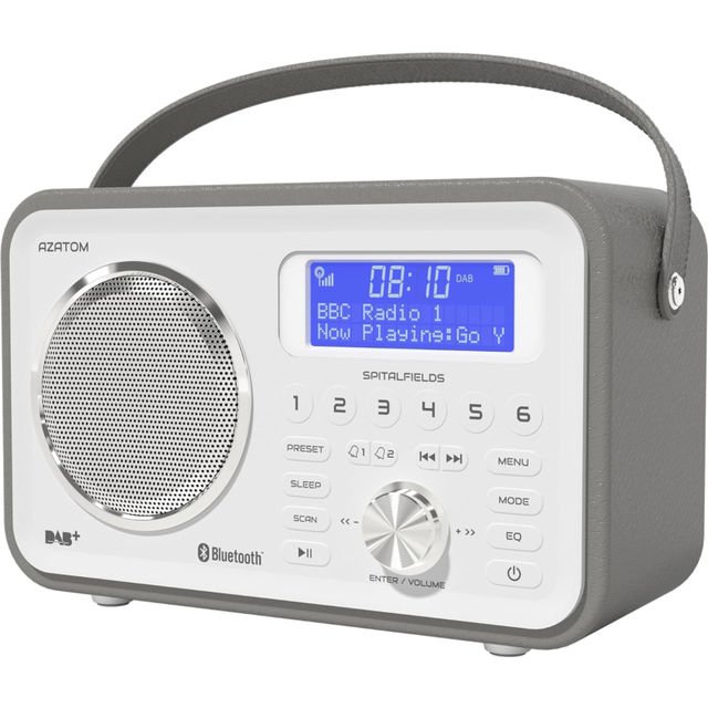 Azatom spitalfields 2 retro dab/dab+ digital fm portable radio | alarm clock | b