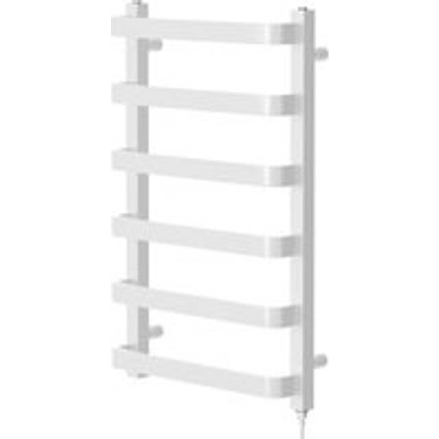 Milton Electric Heated Towel Rail | White | Mild Steel | 800mm x 500mm