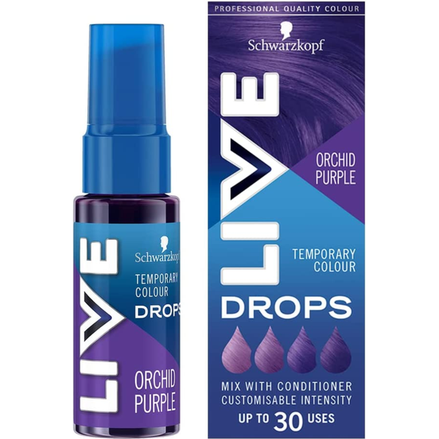 Schwarzkopf colour drops, vegan, semi-permanent, purple hair dye, lasts 2 to 12