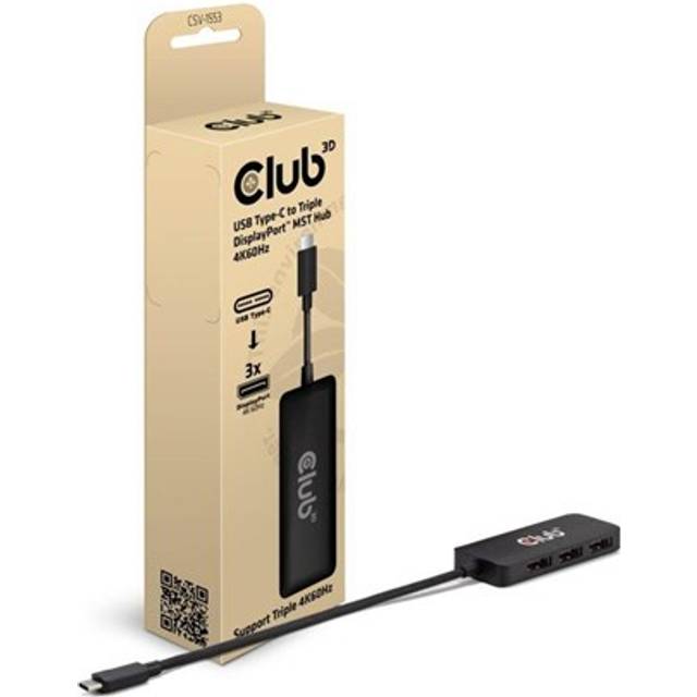 Club3D USB Type-C to Triple DisplayPort™ 4K60Hz MST Hub