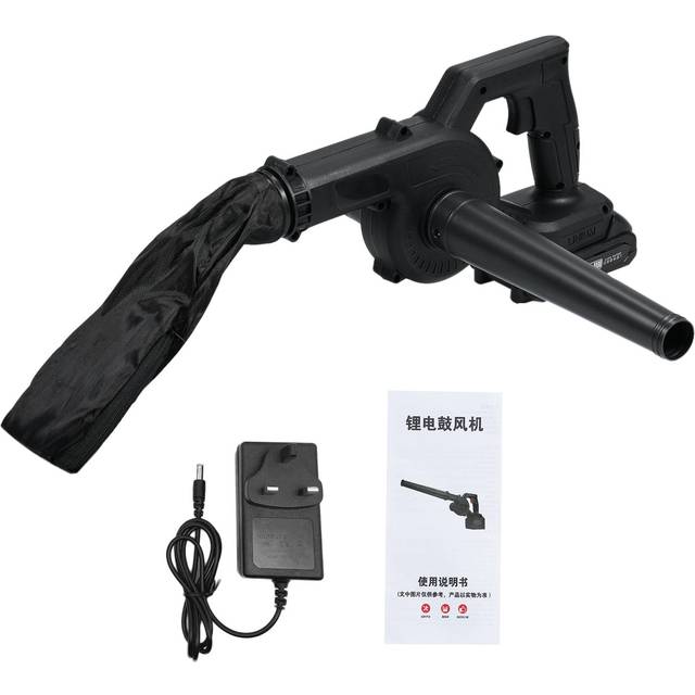 2in1 Electric Blower and Vacuum Cleaner, 21V Handheld Leaf Blower with Battery and Charger, UK Plug & 1 Battery