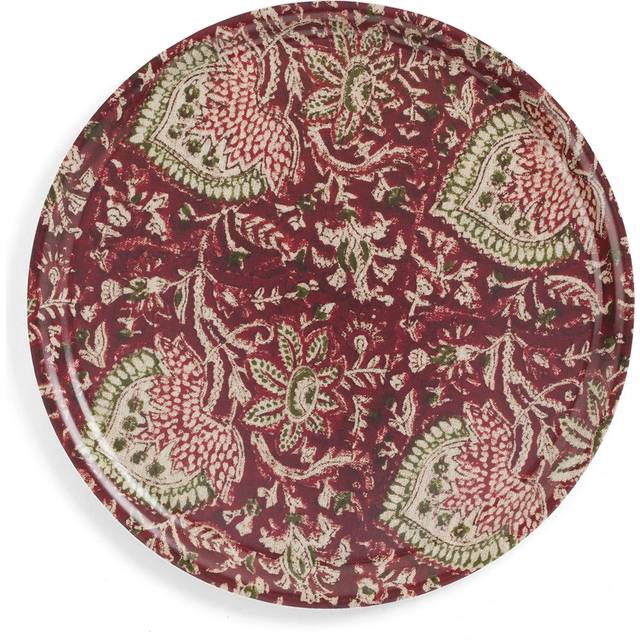 Bricka Oriental röd Ø31 cm - Röd