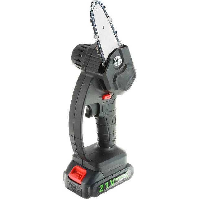 21V Electric ChainSaw Mini Handheld Wood Cutters Electric Pruning Saw Portable Garden Power Tools Wood Tools Without Battery