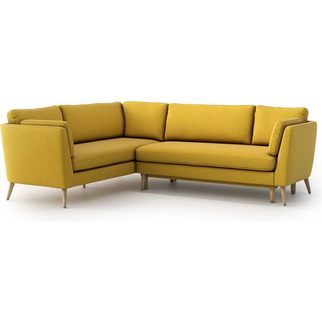 Clower Corner Sofa Bed - Cosmic Yellow (92cm H X 249cm W X 211cm D)