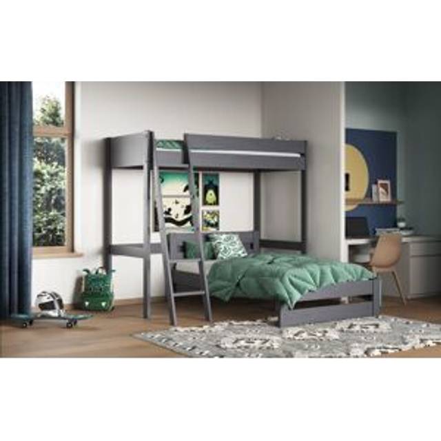 Noomi Tera Single/Double L Shaped Bunk Bed Grey (FSC-Certified)