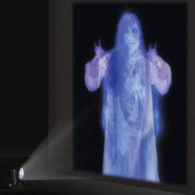 Fabric Rear Projection Screen for Virtual Halloween and Christmas Window Projection Videos white