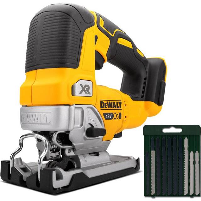 DeWalt DCS334N 18v XR Cordless Brushless Top Handle Jigsaw Bare Unit + 10 Blades