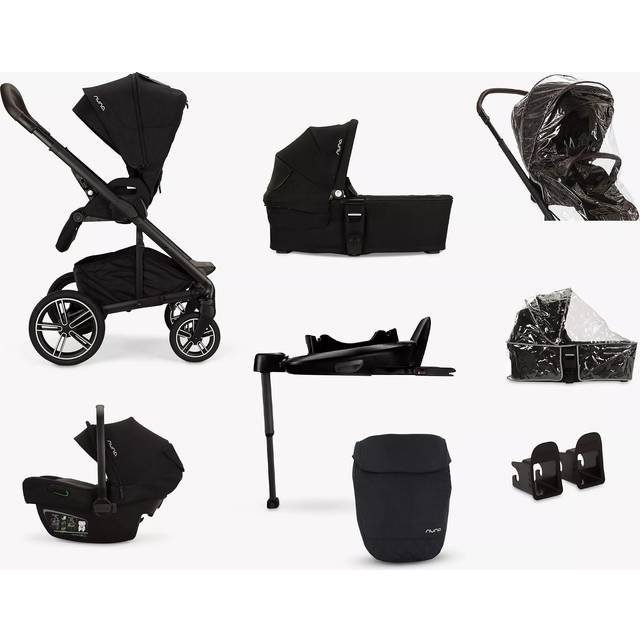 Nuna MIXX next Pushchair, Carrycot and PIPA next i-Size Car Seat with Base Generation Bundle