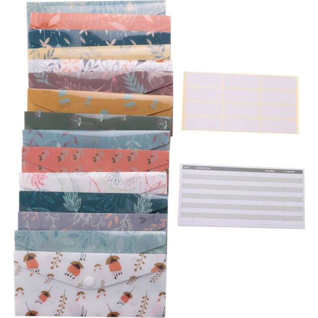 31 Pieces Cash Envelopes System for Budgeting Envelopes Waterproof Budget Envelopes for Saving Money