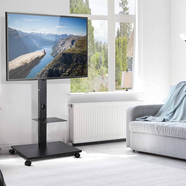 Universal height adjustable floor tv stand free moving for 32-70 inch lg led tvs