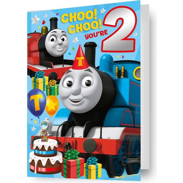 Thomas the Tank Engine Age 2 Birthday Card