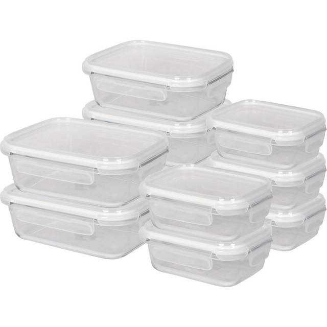 10pc Glass Food Storage Containers Set with Lids