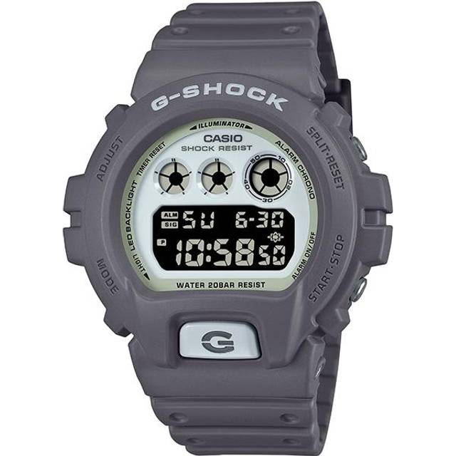 CASIO Men's G-SHOCK DW-6900HD-8JF [G-SHOCK HIDDEN GLOW Series] Round Watch Gray Resin Digital